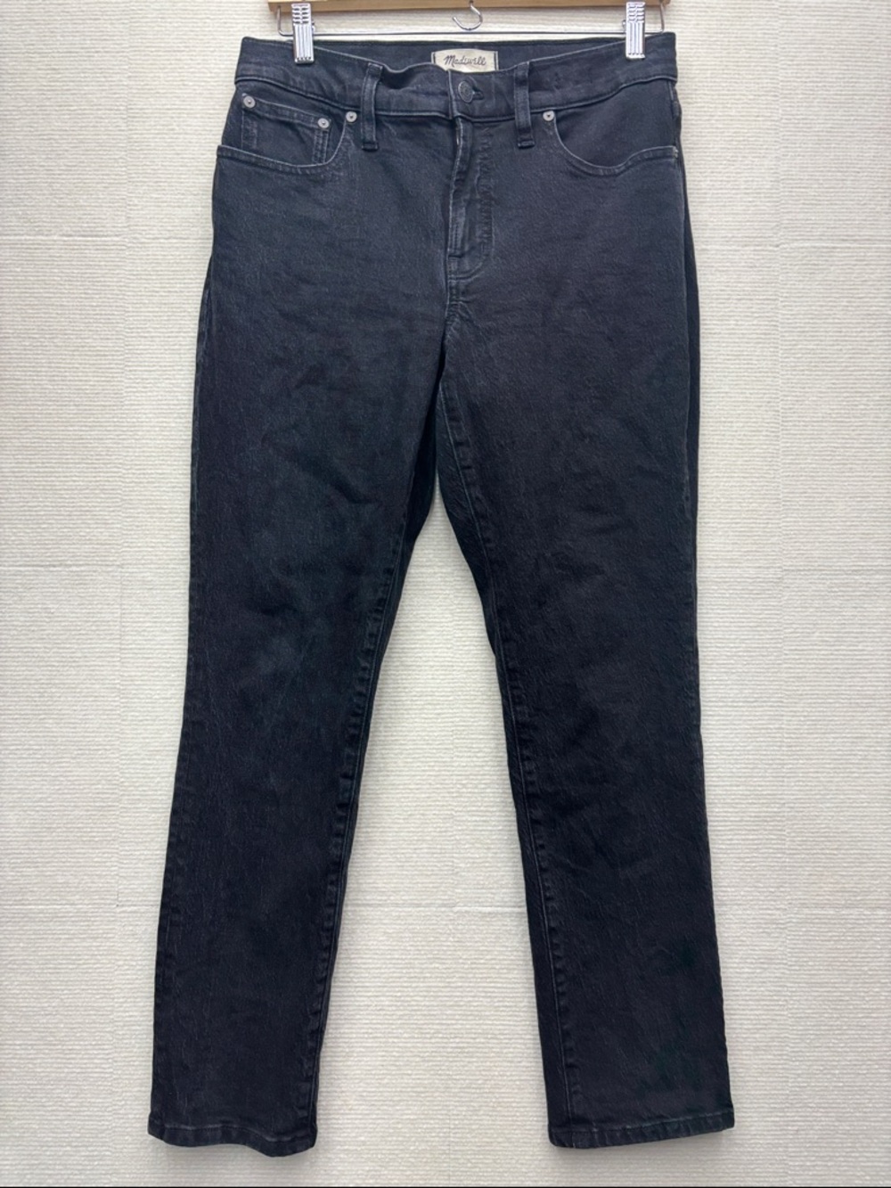 Madewell Slim Straight Black Jeans